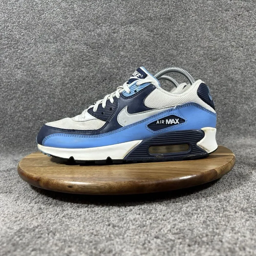 Nike Air Max 90 UNC AJ1285-105 Mens Size 8 White University Blue Athletic Shoes